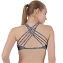 Grid Wire Mesh Stainless Rods Metal Criss Cross Racerback Sports Bra View2