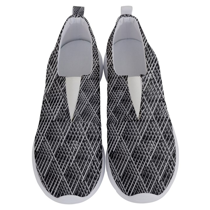 Grid Wire Mesh Stainless Rods Metal No Lace Lightweight Shoes