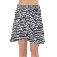 Grid Wire Mesh Stainless Rods Metal Wrap Front Skirt by artworkshop