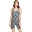 Grid Wire Mesh Stainless Rods Metal Women s Wrestling Singlet View1