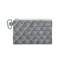 Grid Wire Mesh Stainless Rods Metal Canvas Cosmetic Bag (small) by artworkshop