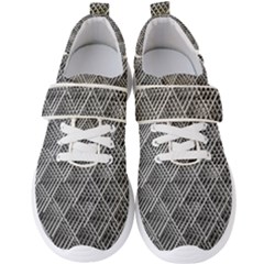 Grid Wire Mesh Stainless Rods Metal Men s Velcro Strap Shoes by artworkshop