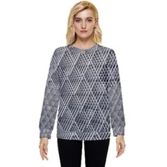 Grid Wire Mesh Stainless Rods Metal Hidden Pocket Sweatshirt by artworkshop