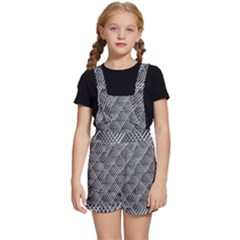 Grid Wire Mesh Stainless Rods Metal Kids  Short Overalls by artworkshop