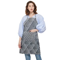 Grid Wire Mesh Stainless Rods Metal Pocket Apron by artworkshop