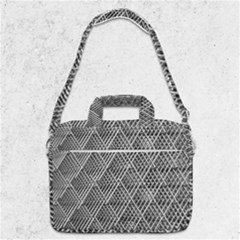 Grid Wire Mesh Stainless Rods Metal Macbook Pro Shoulder Laptop Bag  by artworkshop