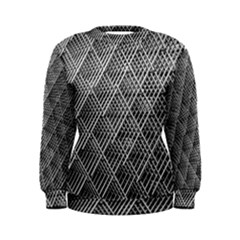 Grid Wire Mesh Stainless Rods Metal Women s Sweatshirt by artworkshop