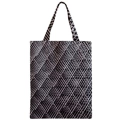 Grid Wire Mesh Stainless Rods Metal Zipper Classic Tote Bag by artworkshop