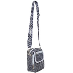 Grid Wire Mesh Stainless Rods Metal Shoulder Strap Belt Bag by artworkshop