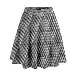 Grid Wire Mesh Stainless Rods Metal High Waist Skirt by artworkshop