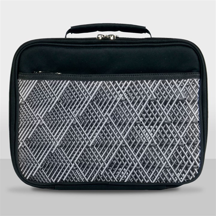 Grid Wire Mesh Stainless Rods Metal Lunch Bag