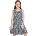 Grid Wire Mesh Stainless Rods Metal Kids  Skater Dress View1