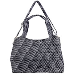 Grid Wire Mesh Stainless Rods Metal Double Compartment Shoulder Bag by artworkshop