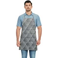 Grid Wire Mesh Stainless Rods Metal Kitchen Apron by artworkshop