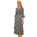 Grid Wire Mesh Stainless Rods Metal Midsummer Wrap Dress View2