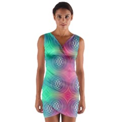 Infinity Circles Wrap Front Bodycon Dress by Thespacecampers