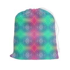 Infinity Circles Drawstring Pouch (2xl) by Thespacecampers