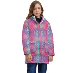 Infinity Circles Kid s Hooded Longline Puffer Jacket by Thespacecampers