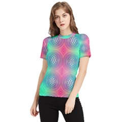 Infinity Circles Women s Short Sleeve Rash Guard by Thespacecampers