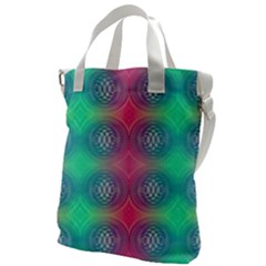 Infinity Circles Canvas Messenger Bag by Thespacecampers