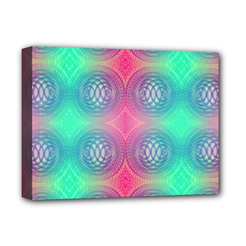 Infinity Circles Deluxe Canvas 16  X 12  (stretched)  by Thespacecampers