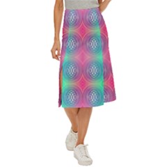 Infinity Circles Midi Panel Skirt