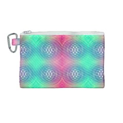 Infinity Circles Canvas Cosmetic Bag (medium) by Thespacecampers