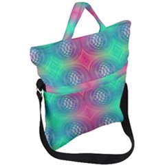 Infinity Circles Fold Over Handle Tote Bag by Thespacecampers