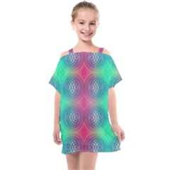 Infinity Circles Kids  One Piece Chiffon Dress by Thespacecampers