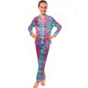 Infinity Circles Kid s Satin Long Sleeve Pajamas Set View1