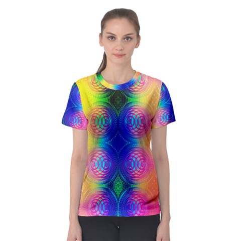 Inverted Circles Women s Sport Mesh Tee by Thespacecampers