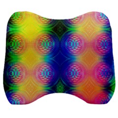 Inverted Circles Velour Head Support Cushion by Thespacecampers