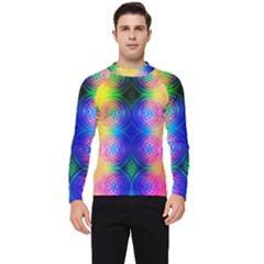 Inverted Circles Men s Long Sleeve Rash Guard by Thespacecampers