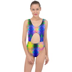 Inverted Circles Center Cut Out Swimsuit by Thespacecampers