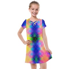 Inverted Circles Kids  Cross Web Dress by Thespacecampers