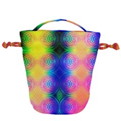 Inverted Circles Drawstring Bucket Bag by Thespacecampers