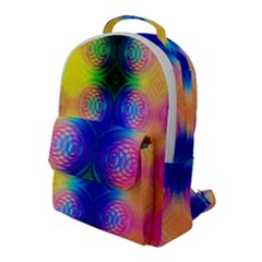 Inverted Circles Flap Pocket Backpack (large) by Thespacecampers