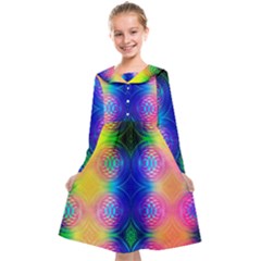 Inverted Circles Kids  Midi Sailor Dress by Thespacecampers