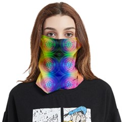 Inverted Circles Face Covering Bandana (two Sides) by Thespacecampers