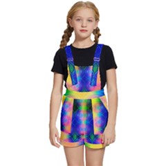 Inverted Circles Kids  Short Overalls