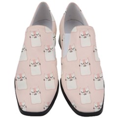 Fluffy Cat Pets Women Slip On Heel Loafers by artworkshop