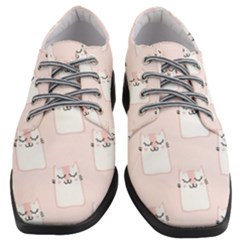 Fluffy Cat Pets Women Heeled Oxford Shoes by artworkshop