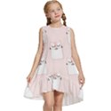 Fluffy Cat Pets Kids  Frill Swing Dress View1