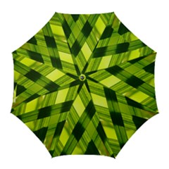 Leaves Grass Woven Golf Umbrellas by artworkshop