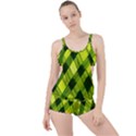 Leaves Grass Woven Boyleg Tankini Set  View1