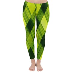 Leaves Grass Woven Classic Winter Leggings by artworkshop