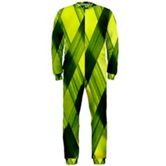 Leaves Grass Woven Onepiece Jumpsuit (men) by artworkshop