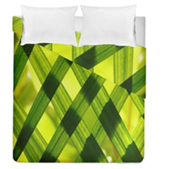 Leaves Grass Woven Duvet Cover Double Side (queen Size) by artworkshop