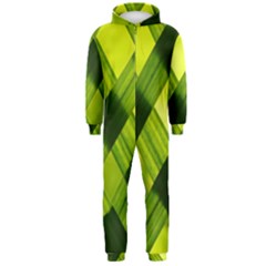 Leaves Grass Woven Hooded Jumpsuit (men) by artworkshop