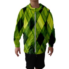 Leaves Grass Woven Kids  Hooded Windbreaker by artworkshop